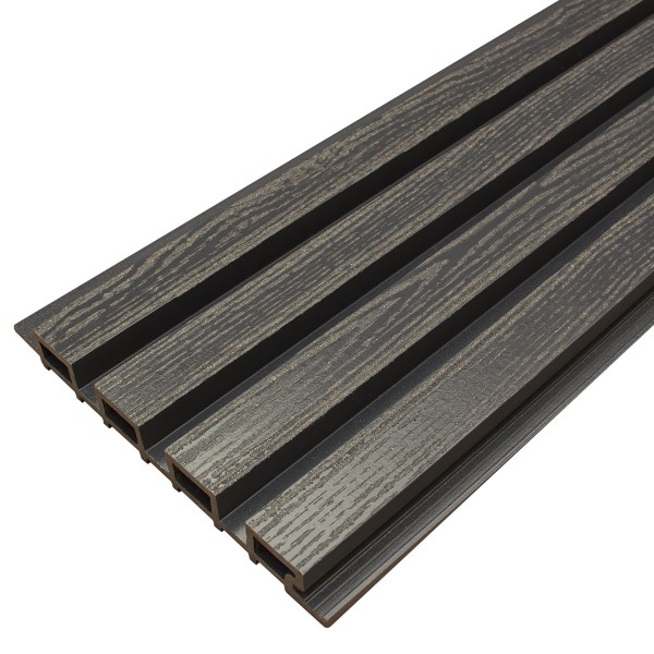 Фасадная доска из ДПК Faynag Wood Рейка Мокрый Асфальт купить в Кашире