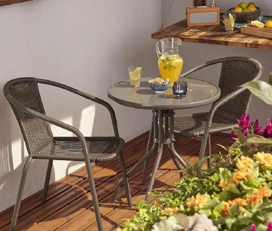 Комплект плетеной мебели AFINA из иск. ротанга Асоль-7 TLH-037B/TLH-060 brown-2pcs купить в Кашире