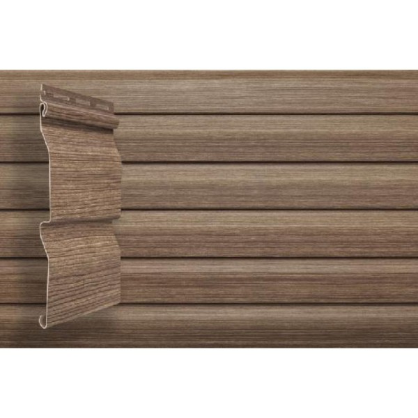 Виниловый сайдинг Grand Line Tundra Корабельная доска 3.00м - Кедр купить в Кашире