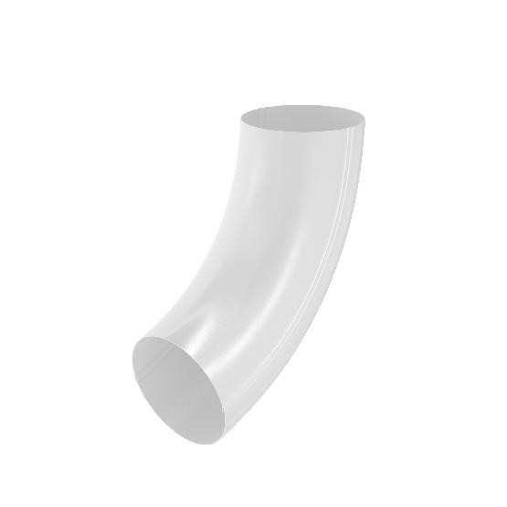 Водосток Aquasistem, система 125x90 - Колено трубы RAL 9003 Белый купить в Кашире