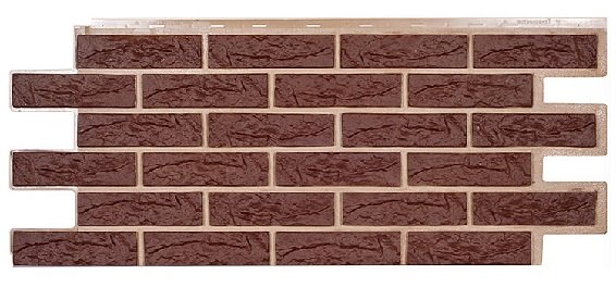 Фасадная панель Техоснастка, Лондон Брик, Коричневый купить в Кашире