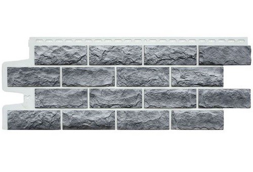 Фасадные панели Grand Line Колотый Камень Гранит, Шов белый купить в Кашире