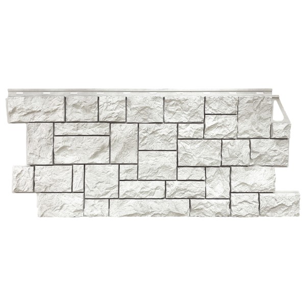 Фасадная панель FineBer, Камень Дикий, Жемчужный купить в Кашире