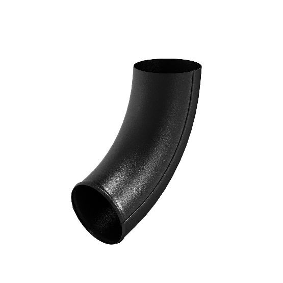 Водосток Aquasistem, система 125x90 - Отвод трубы RAL 9005 Чёрный купить в Кашире