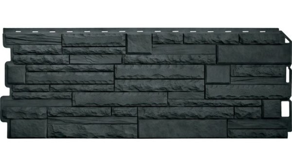 Фасадная панель Альта-Профиль Скалистый камень ЭКО Графит купить в Кашире