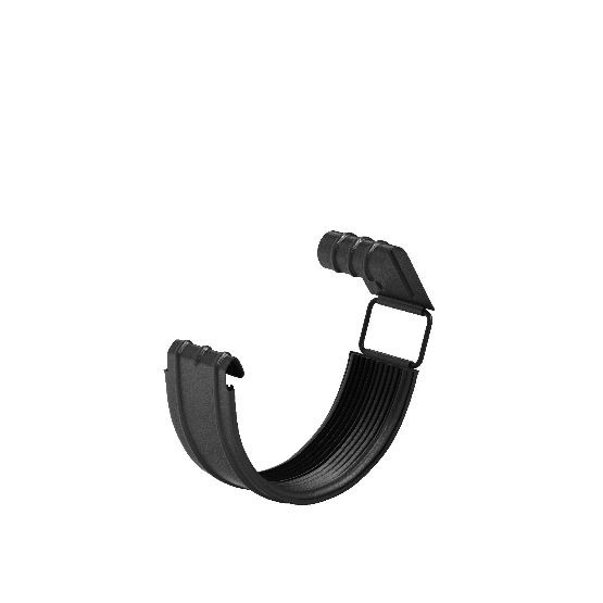 Водосток Aquasistem, система 125x90 - Соединитель желоба с резиновым уплотнителем RAL 9005 Чёрный купить в Кашире