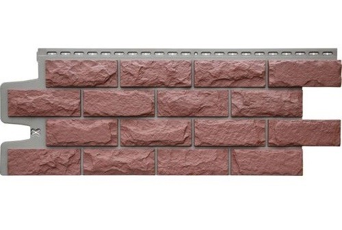 Фасадные панели Grand Line Колотый Камень Корица, Шов тёмно-бежевый купить в Кашире