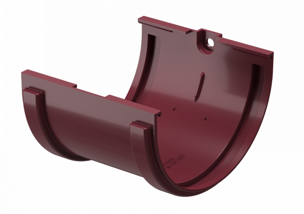 Соединитель желобов ПВХ Docke STANDART красный купить в Кашире