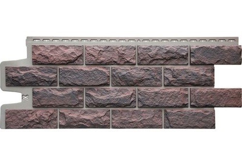 Фасадные панели Grand Line Колотый Камень Кофе, Шов тёмно-бежевый купить в Кашире