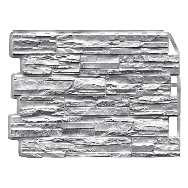 Фасадная панель FineBer, Скол - Светло-серый купить в Кашире