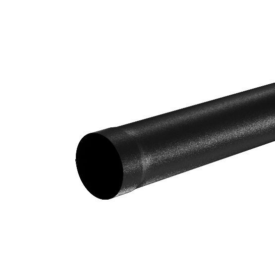 Водосток Aquasistem, система 125x90 - Труба водосточная 1.00м RAL 9005 Чёрный купить в Кашире