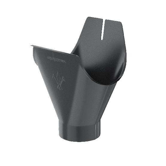 Водосток Aquasistem, система 125x90 - Воронка желоба RAL 7024 Тёмно-серый купить в Кашире