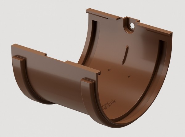 Соединитель желобов ПВХ Docke STANDART Светло-коричневый купить в Кашире