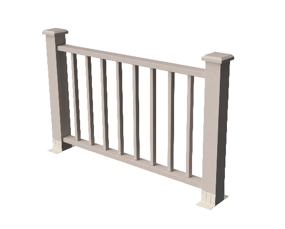 Ограждения декоративное ДПК GRINDERDECO Альма 1500 со скрытым крепежом выбеленый дуб купить в Кашире