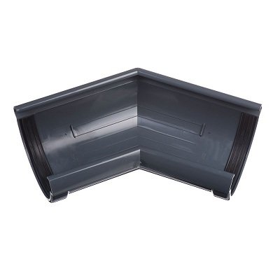 Угол желоба универсальный 135° Docke Lux ПВХ - Графит купить в Кашире