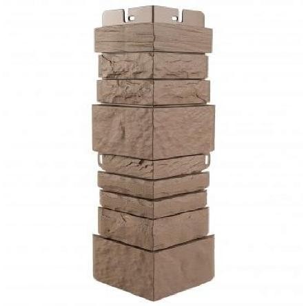 Угол наружный Альта-Профиль Скалистый камень ЭКО Терракотовый купить в Кашире