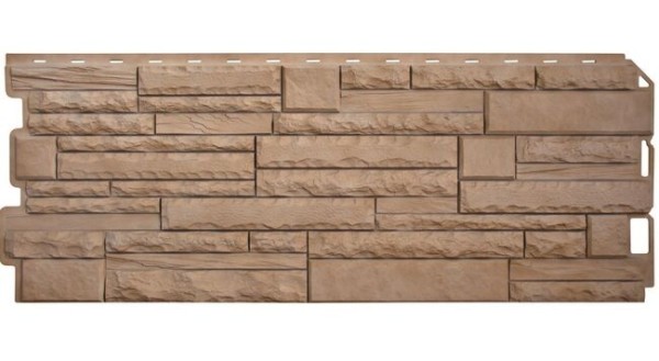 Фасадная панель Альта-Профиль Скалистый камень ЭКО Бежевый купить в Кашире