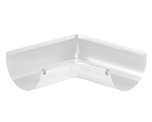 Водосток Aquasistem, система 125x90 - Угол желоба, внутренний 90° RAL 9003 Белый купить в Кашире