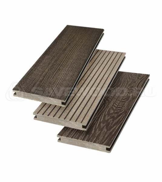 Террасная доска SW Fraxinus (R) полнотелая «SaveWood» Темно-коричневый купить в Кашире