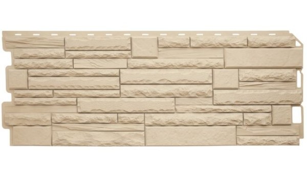Фасадная панель Альта-Профиль Скалистый камень ЭКО Песчаный купить в Кашире