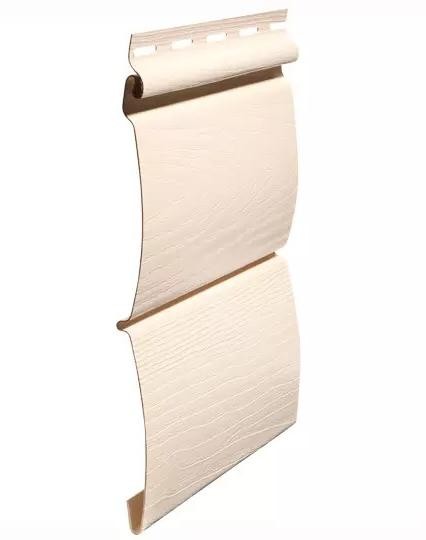 Виниловый сайдинг fineber (файнбер) - серия blockhouse (блокхаус) "бревно", слоновая кость купить в Кашире