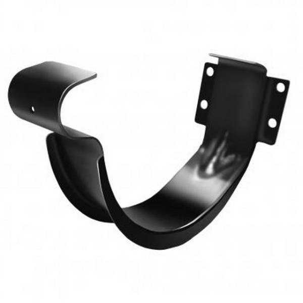 Водосток Grand Line 125x90 – Держатель желоба RAL 9005 купить в Кашире