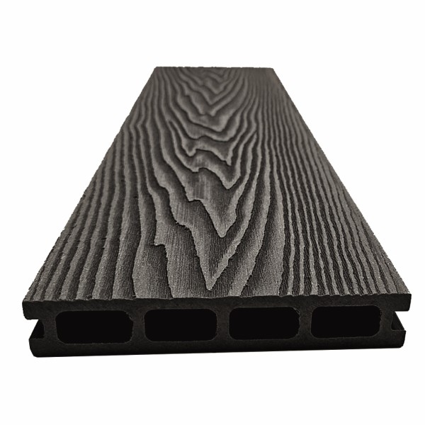 Террасная доская ДПК NanoWood Double 3D Антрацит купить в Кашире