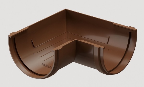 Угловой элемент 90˚ПВХ Docke STANDART Светло-коричневый купить в Кашире