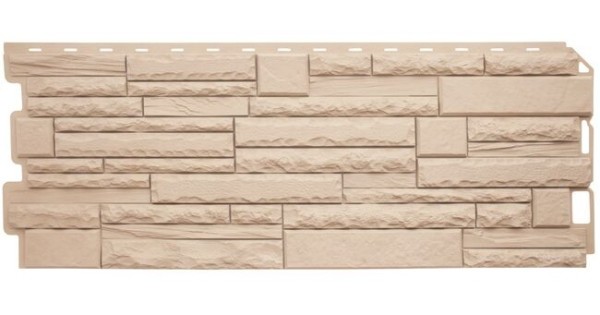 Фасадная панель Альта-Профиль Скалистый камень ЭКО Кремовый купить в Кашире