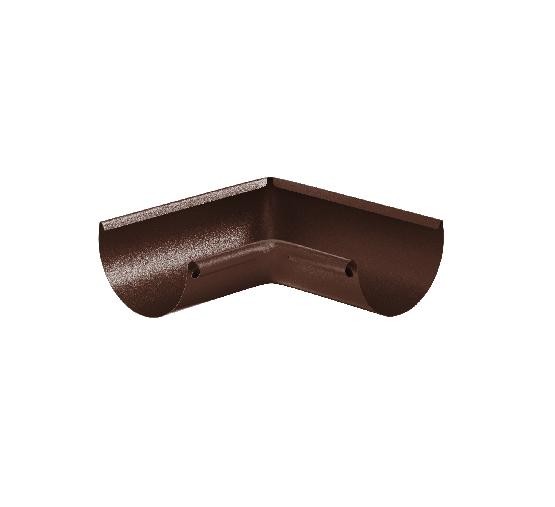 Водосток Aquasistem, Система 125x90 - Угол желоба, внутренний 90° RAL 8017 Коричневый matt купить в Кашире