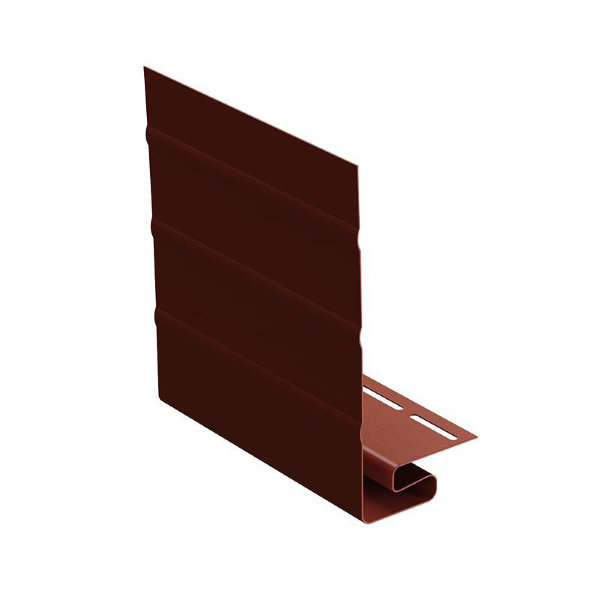 Ветровая J фаска планка для сайдинга, гранат купить в Кашире