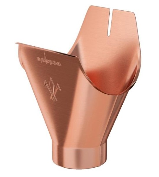 Водосток Aquasistem, система 150/100 - Воронка желоба медная купить в Кашире