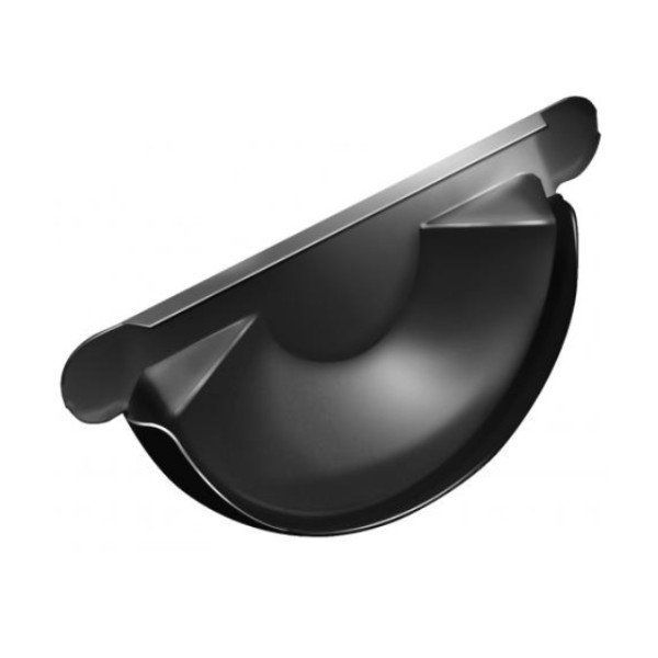 Водосток Grand Line 125x90 – Заглушка желоба RAL 9005 купить в Кашире