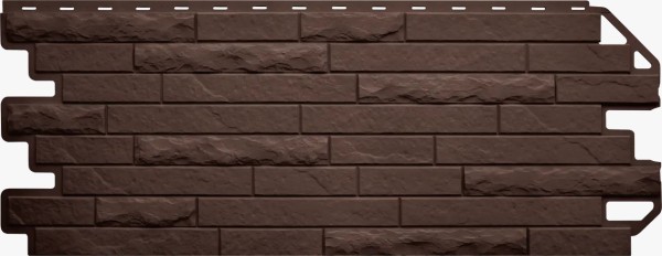 Фасадная панель Цокольный сайдинг Альта-профиль Кирпич-Антик ЭКО Коричневый купить в Кашире