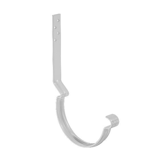 Водосток Aquasistem, система 125x90 - Крюк крепления желоба длинный RR 20 Белый купить в Кашире