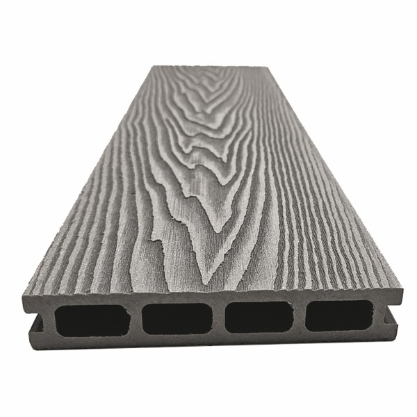 Террасная доская ДПК NanoWood Double 3D Серый купить в Кашире