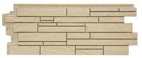 Фасадная панель Grand Line Скала Стандарт бежевый купить в Кашире