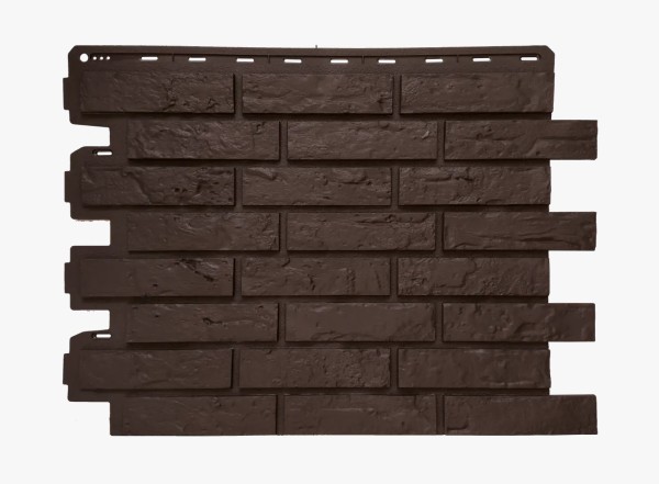 Фасадная панель Альта-Профиль Кирпич Рижский ЭКО Коричневый купить в Кашире