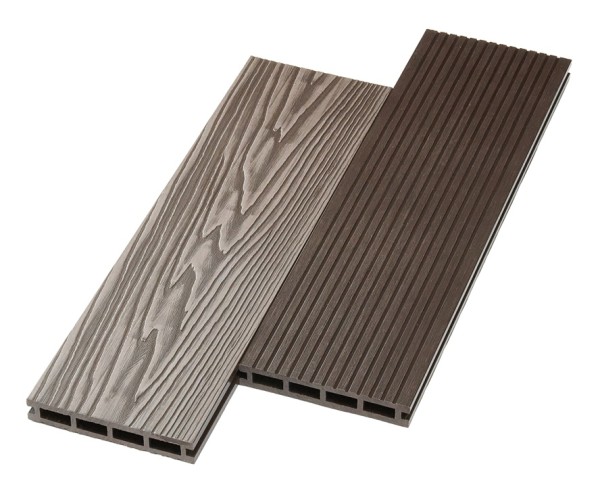 Террасная доска ДПК NanoWood двусторонняя New 3D тиснение + вельвет Венге купить в Кашире