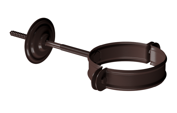 Хомут трубы D90 Döcke STAL PREMIUM Шоколад, (RAL 8019) купить в Кашире