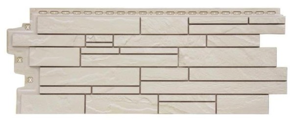 Фасадная панель Grand Line Скала Стандарт молочный купить в Кашире