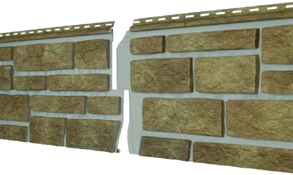 Фасадная панель Ю-пласт Стоун Хаус S-Lock Таганай вулканический купить в Кашире