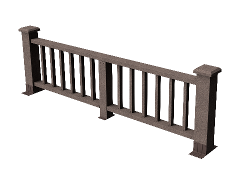 Ограждения декоративное ДПК GRINDERDECO Троя венге купить в Кашире