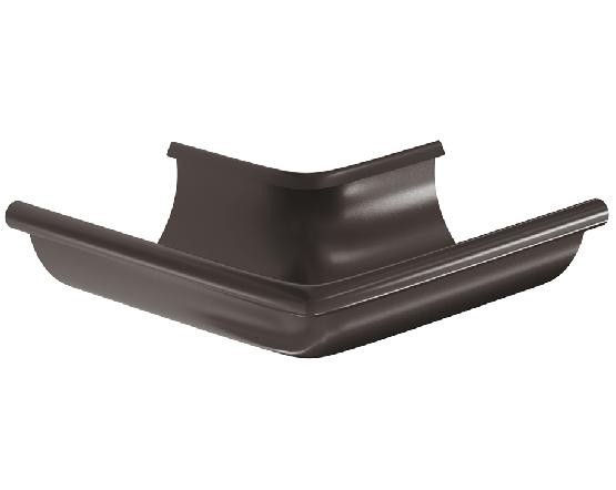 Водосток Aquasistem, система 150/100 -  Угол желоба, наружный 90° RR 32 Тёмно Коричневый купить в Кашире