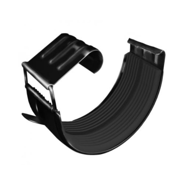 Водосток Grand Line 125x90 – Соединитель желоба RAL 9005 купить в Кашире