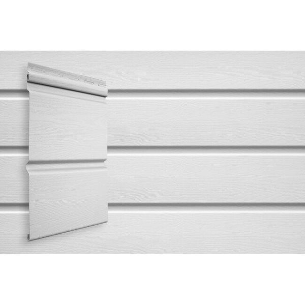 Виниловый сайдинг Grand Line Double-Брус Белый купить в Кашире