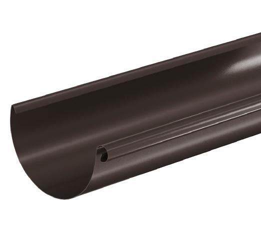 Водосток Aquasistem, система 150/100 - Водосточный желоб 3.00м RR 32 Тёмно Коричневый купить в Кашире