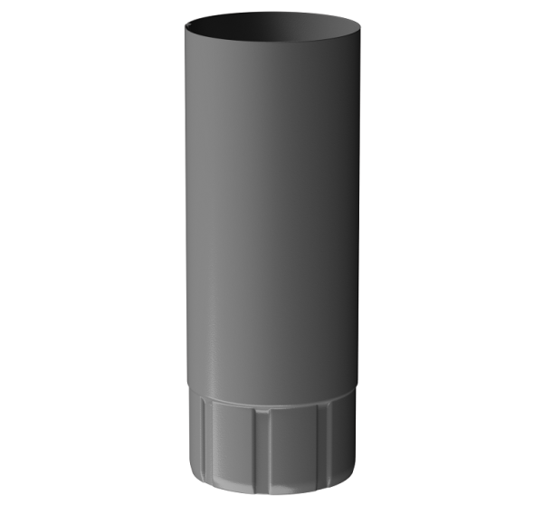 Труба водосточная 1 м D90 Döcke STAL PREMIUM Графит, (RAL 7024) купить в Кашире