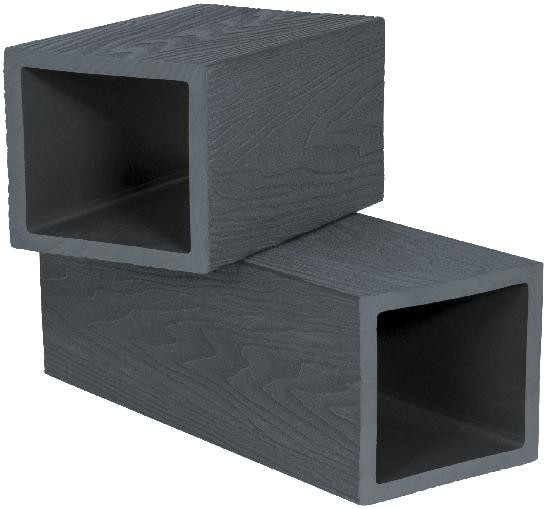 Столб опорный Polivan SINGARAJA 3D фактура дерева, чёрный купить в Кашире