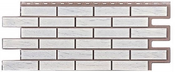 Фасадная панель T-Сайдинг-Кирпич Саман Белый купить в Кашире